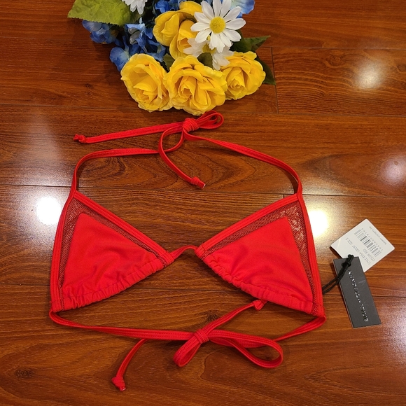 Kendall +Kylie 2pc Red Bikini Set Size Small - Picture 2 of 11